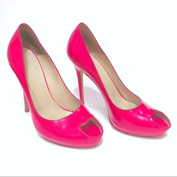 Alexander McQueen Heart Peep Toe Heels - Picture 4 of 8